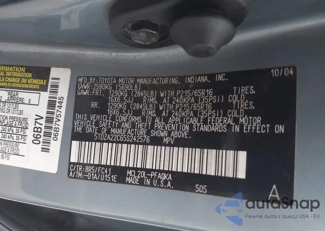 5TDZA22C65S242576: 44026779