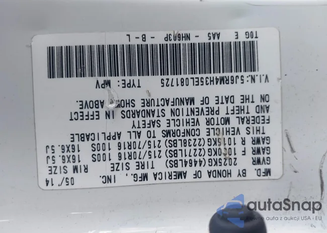 5J6RM4H35EL081725: 44026817