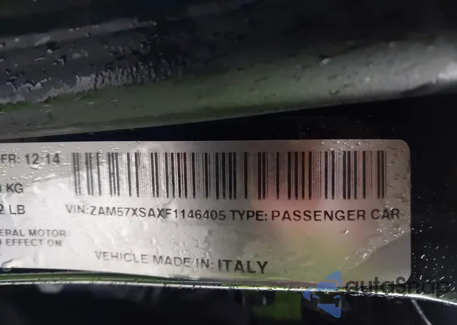 ZAM57XSAXF1146405: 44026920