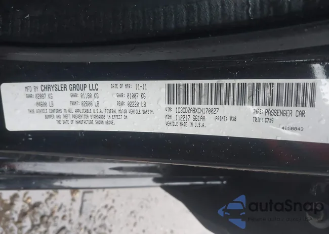 1C3CDZABXCN170027: 44026299