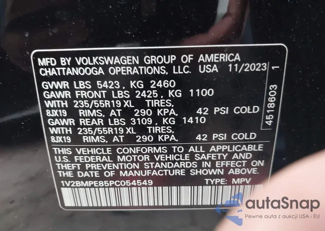 1V2BMPE85PC054549: 44026322