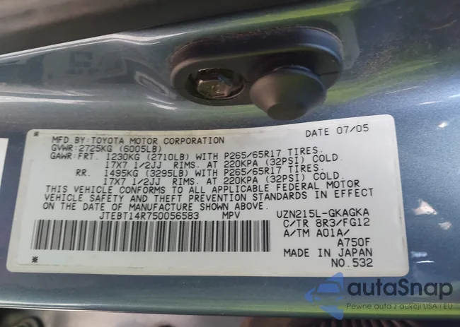 JTEBT14R750056583: 44027732