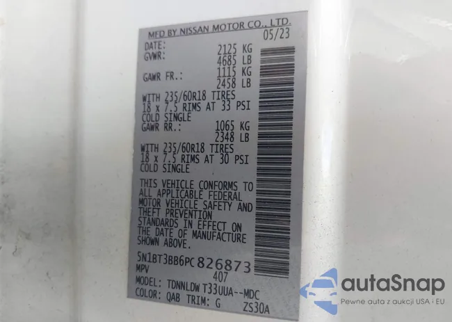 5N1BT3BB6PC826873: 44027765