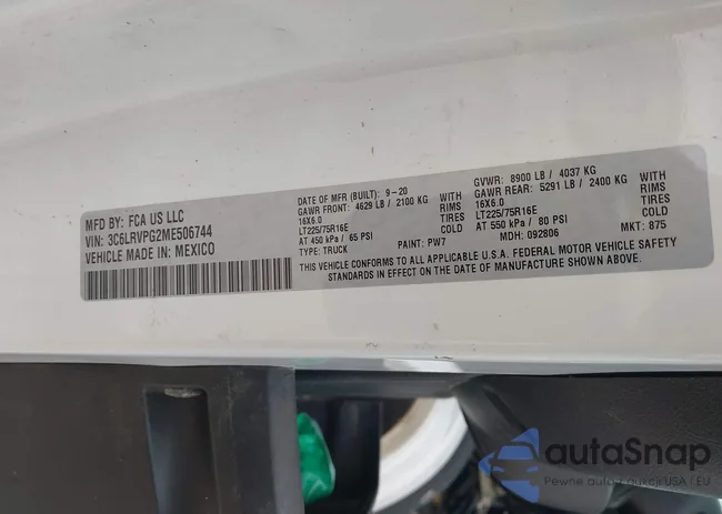 3C6LRVPG2ME506744: 44027774