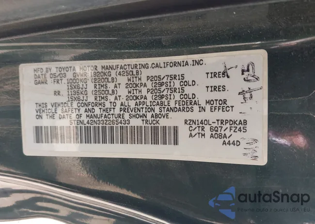 5TENL42N33Z265433: 44027828