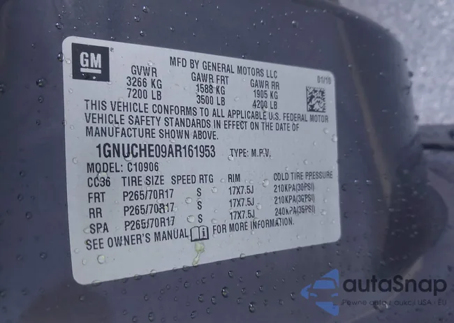 1GNUCHE09AR161953: 44027915