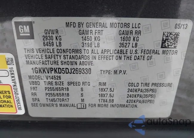 1GKKVPKD5DJ269330: 44027959