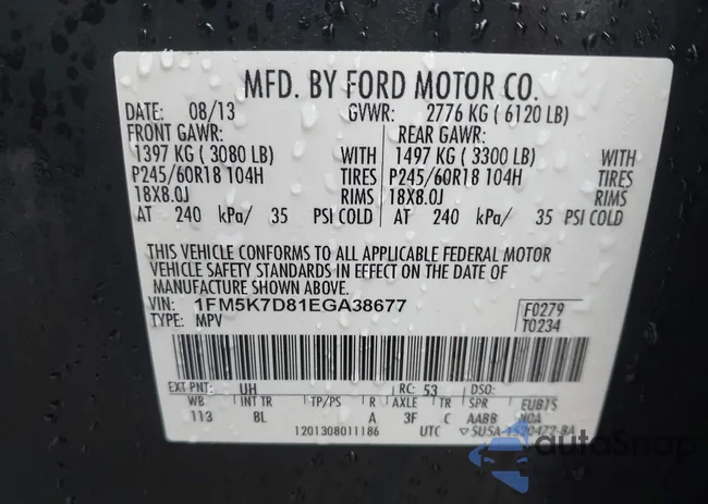 1FM5K7D81EGA38677: 44027995