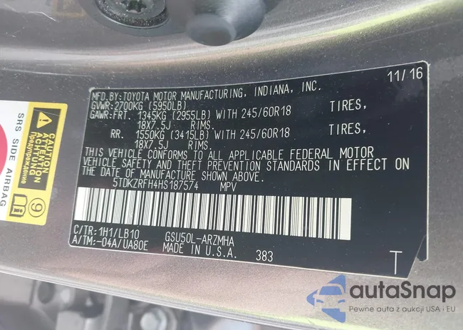 5TDKZRFH4HS187574: 44028025