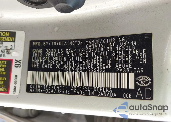 2T1BURHE9FC229423: 44028081