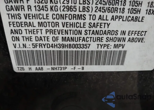5FRYD4H39HB003357: 44028119