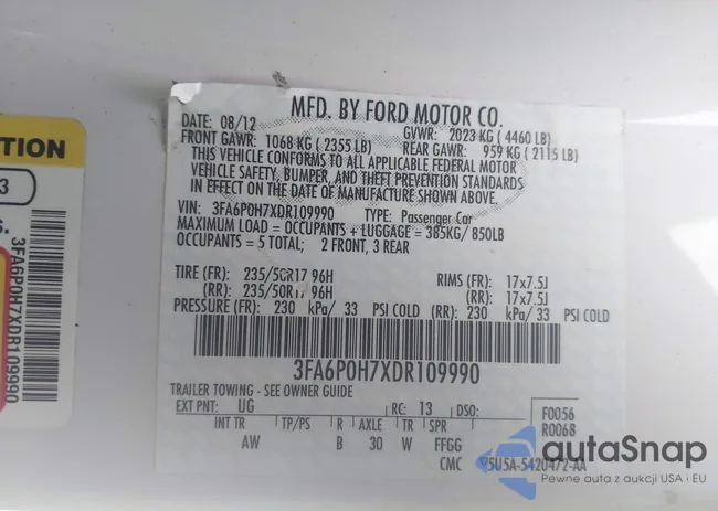 3FA6P0H7XDR109990: 44028220