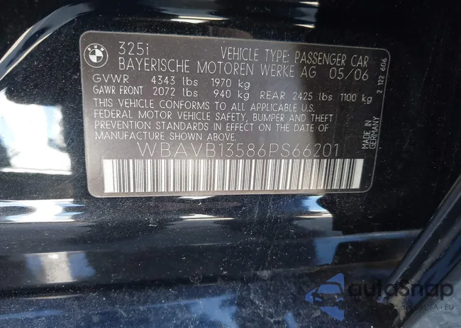 WBAVB13586PS66201: 44027317