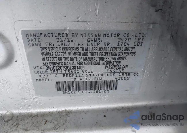 3N1CE2CP3GL381409: 44027441