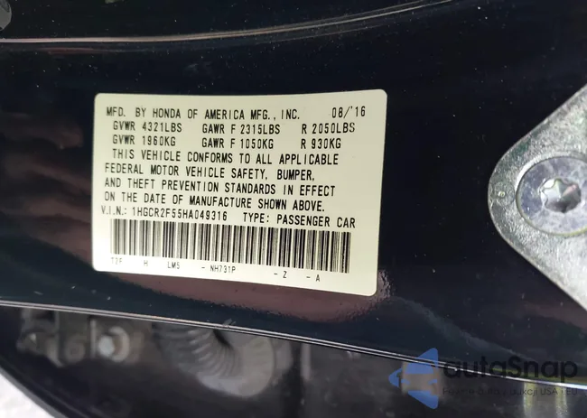 1HGCR2F55HA049316: 44027502