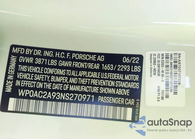 WP0AC2A93NS270971: 44028925