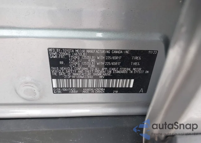 2T3P1RFVXRW422840: 44028970