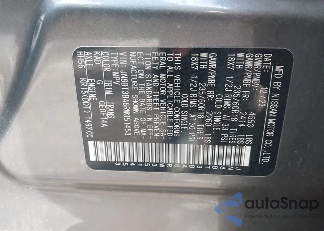 JN8BT3BA6RW351453: 44028981