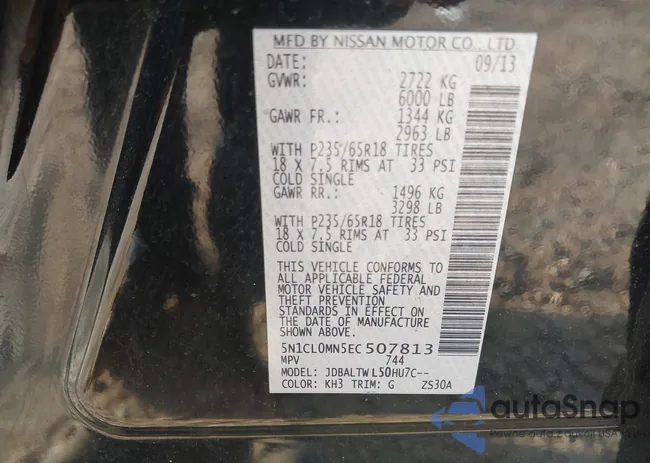 5N1CL0MN5EC507813: 44028268