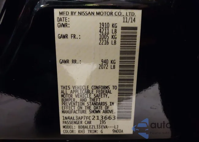 1N4AL3AP7FC213663: 44028290