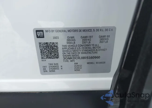 3GNKDCRJ8RS160960: 44028365