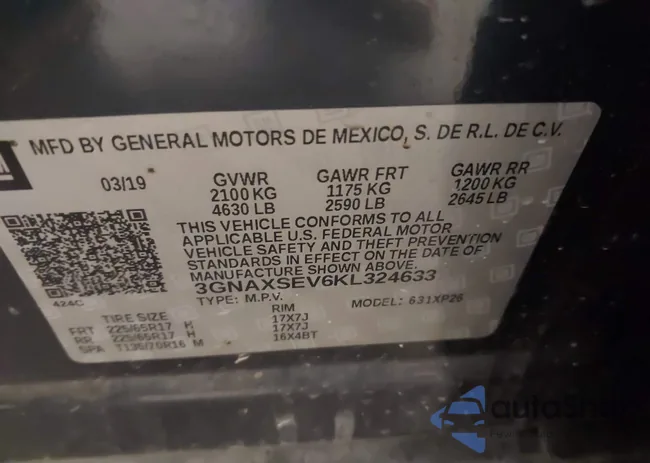 3GNAXSEV6KL324633: 44028399