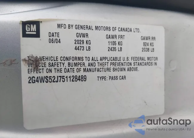 2G4WS52J751128489: 44028512