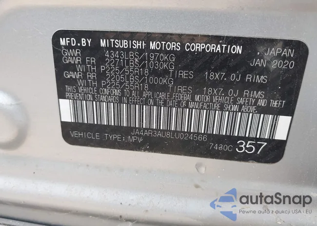 JA4AR3AU8LU024566: 44029758