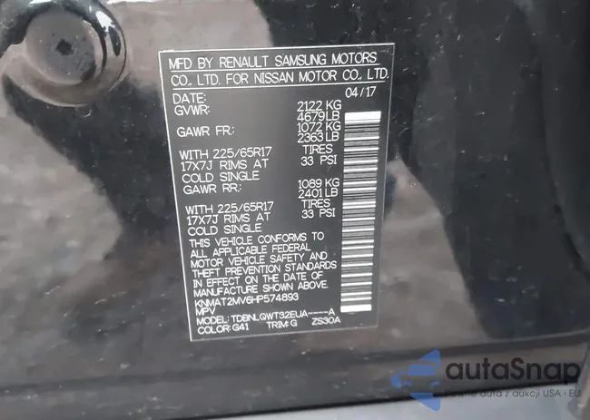 KNMAT2MV6HP574893: 44029837