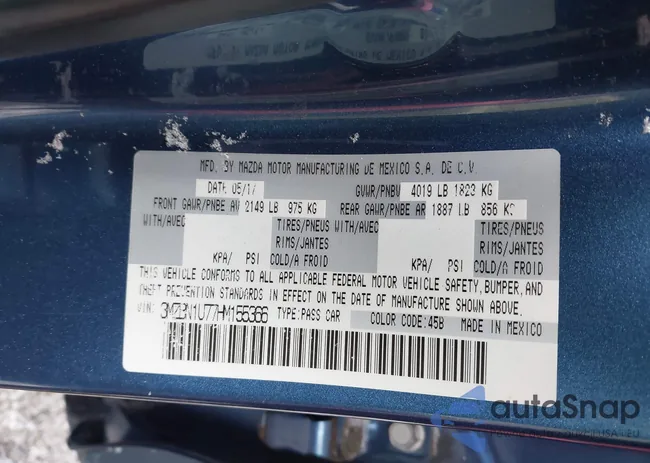 3MZBN1U77HM155366: 44029845