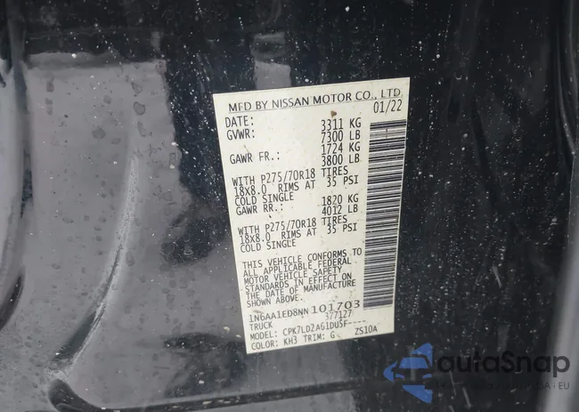 1N6AA1ED8NN101703: 44029880