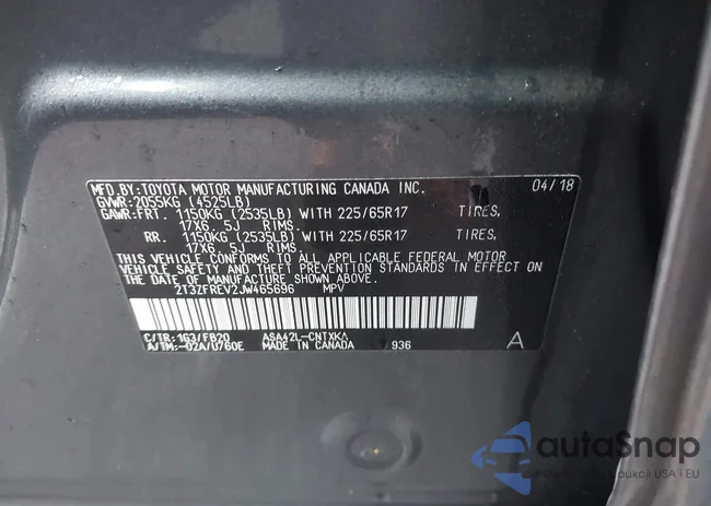 2T3ZFREV2JW465696: 44029949