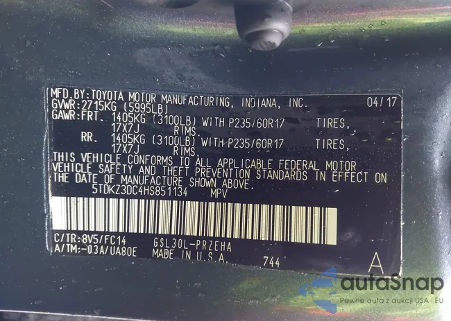 5TDKZ3DC4HS851134: 44029998