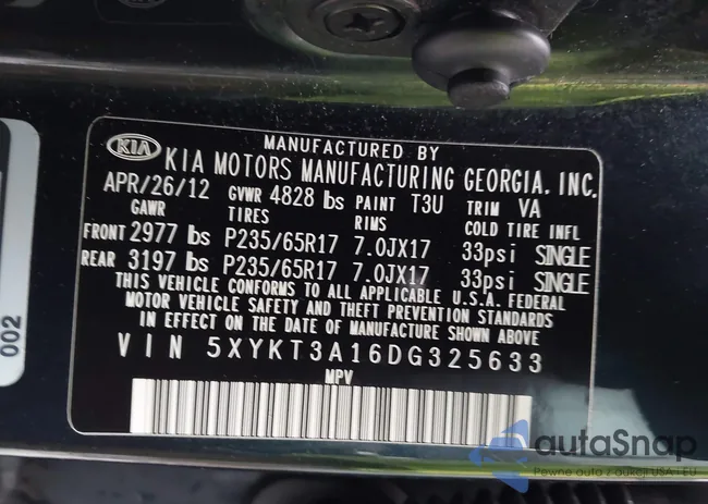 5XYKT3A16DG325633: 44030033