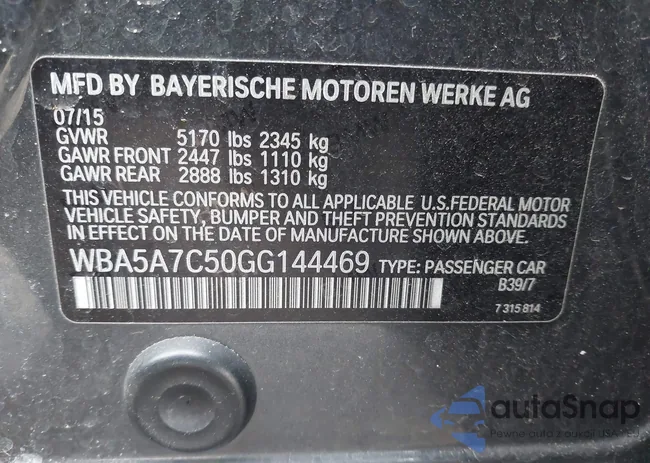 WBA5A7C50GG144469: 44030037