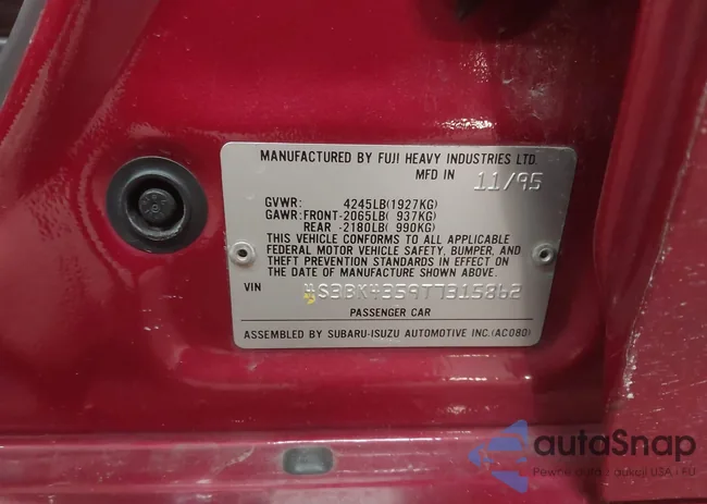 4S3BK4359T7315862: 44029241