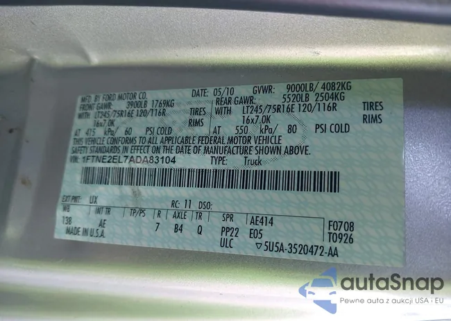 1FTNE2EL7ADA83104: 44029319