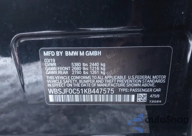 WBSJF0C51KB447575: 44029360