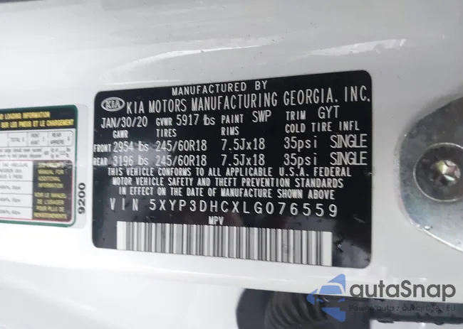 5XYP3DHCXLG076559: 44029381