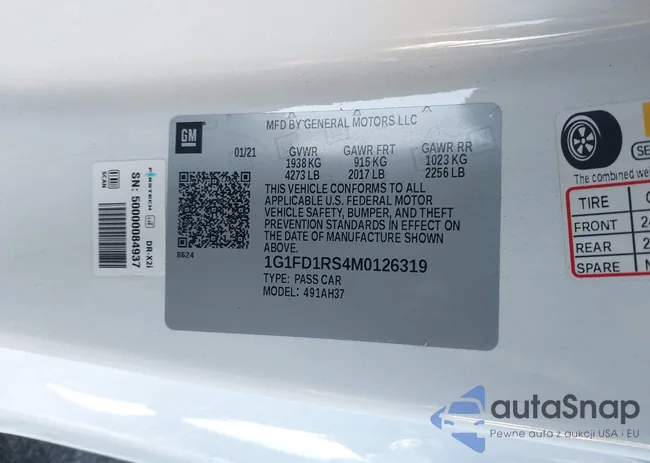 1G1FD1RS4M0126319: 44029432