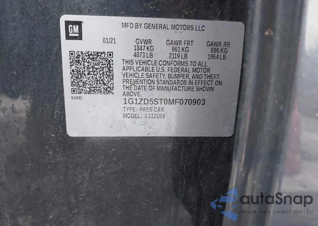 1G1ZD5ST0MF070903: 44029536