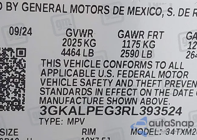 3GKALPEG3RL393524: 44030669