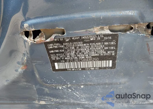 JF2SJAEC5HH485250: 44030749