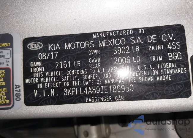 3KPFL4A89JE189950: 44030780