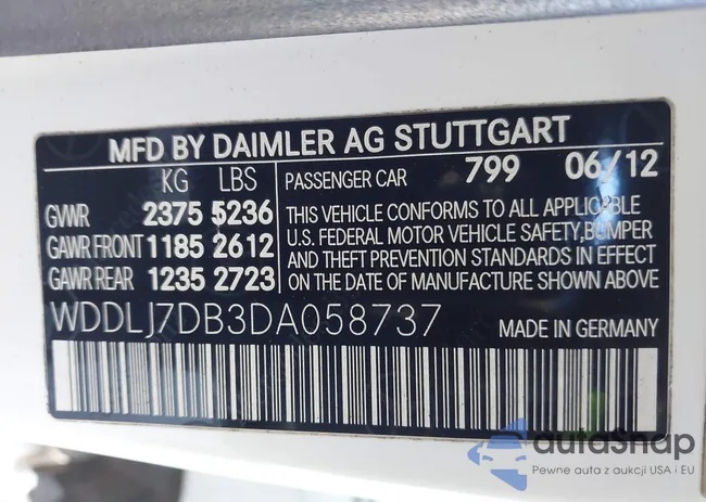 WDDLJ7DB3DA058737: 44030238