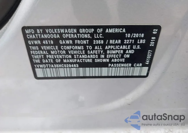 1VWDT7A35HC029463: 44030538