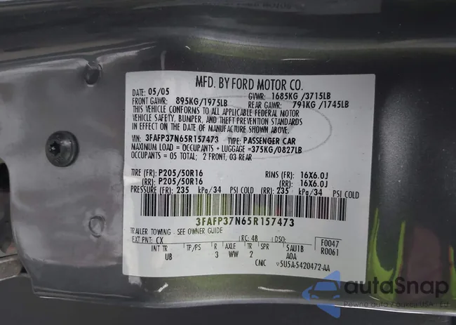 3FAFP37N65R157473: 44031633