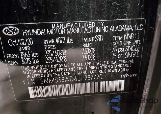 5NMS53AD6LH287720: 44031712