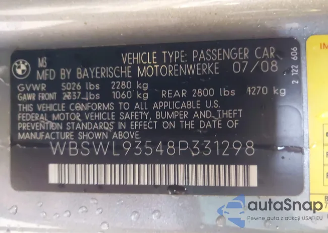 WBSWL93548P331298: 44031726