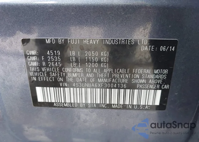 4S3BNBA6XF3004136: 44031779